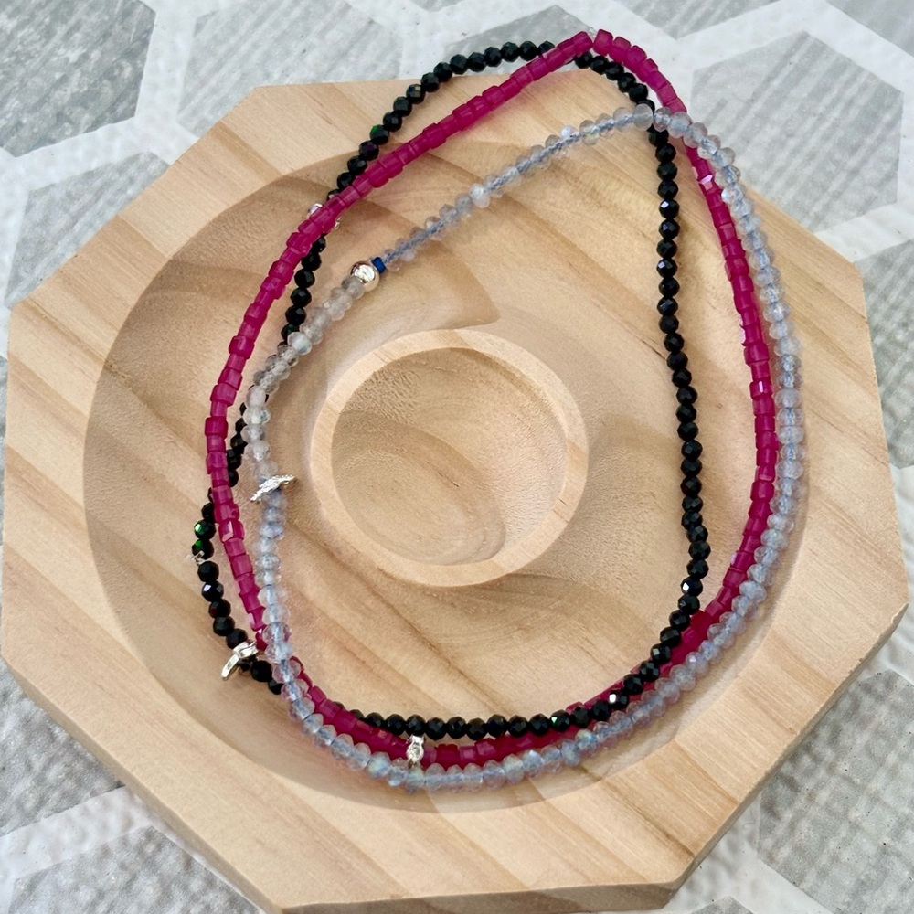 Crystal/gemstone Ankles/ankle wear/NEW Red Ruby/NEW Labradorite/NEW Black spinel